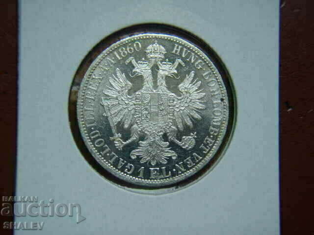 Auction 1 Florin 1860 A Austria (1 Florin Austria) (1) - AU/Unc Auction 1 Florin 1860 A Austria (1 Florin Austria) (1) - AU/Unc