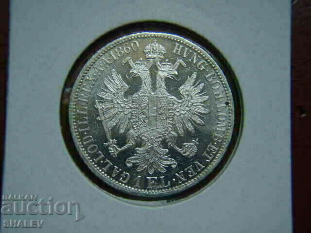 Delivery of 1 Florin 1860 A Austria (1 Florin Austria) (1) - AU/Unc Delivery of 1 Florin 1860 A Austria (1 Florin Austria) (1) - AU/Unc