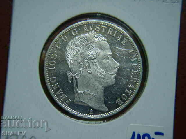 1 Florin 1860 A Austria (1 Florin Austria) (1) - AU/Unc - 5 1 Florin 1860 A Austria (1 Florin Austria) (1) - AU/Unc - 5