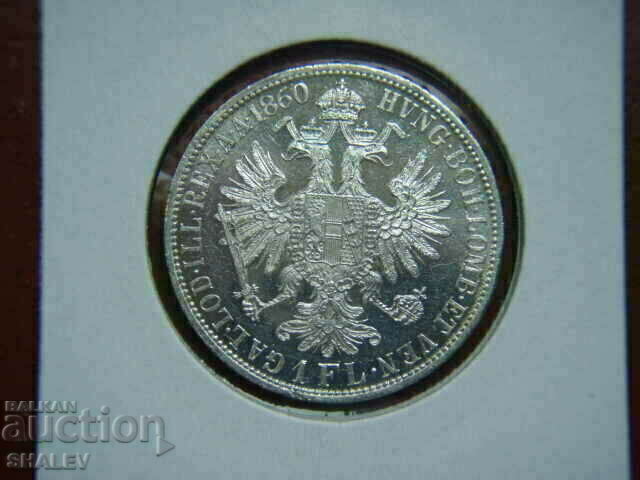 Licitație 1 Florin 1860 A Austria (1 Florin Austria) (2) - AU/Unc