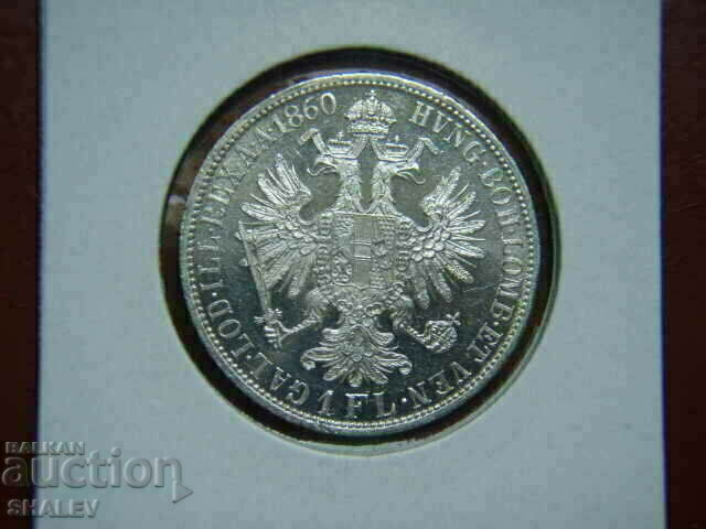 Livrarea 1 Florin 1860 A Austria (1 Florin Austria) (2) - AU/Unc