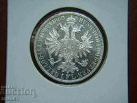 1 Florin 1860 A Austria (1 флорин Австрия) (2) - AU/Unc