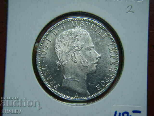 1 Florin 1861 A Austria (1 Florin Austria) (2) - AU/Unc - 5 1 Florin 1861 A Austria (1 Florin Austria) (2) - AU/Unc - 5