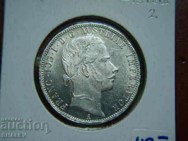 1 Florin 1861 A Austria (1 Florin Austria) (2) - AU/Unc - 6 1 Florin 1861 A Austria (1 Florin Austria) (2) - AU/Unc - 6
