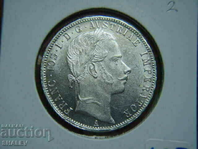 1 Florin 1861 A Austria (1 Florin Austria) (2) - AU/Unc - 7 1 Florin 1861 A Austria (1 Florin Austria) (2) - AU/Unc - 7