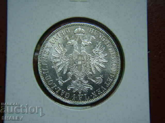 1 Florin 1861 A Austria (1 Florin Austria) (2) - AU/Unc