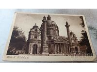 Carte poștală Wien Karlskirche 1936