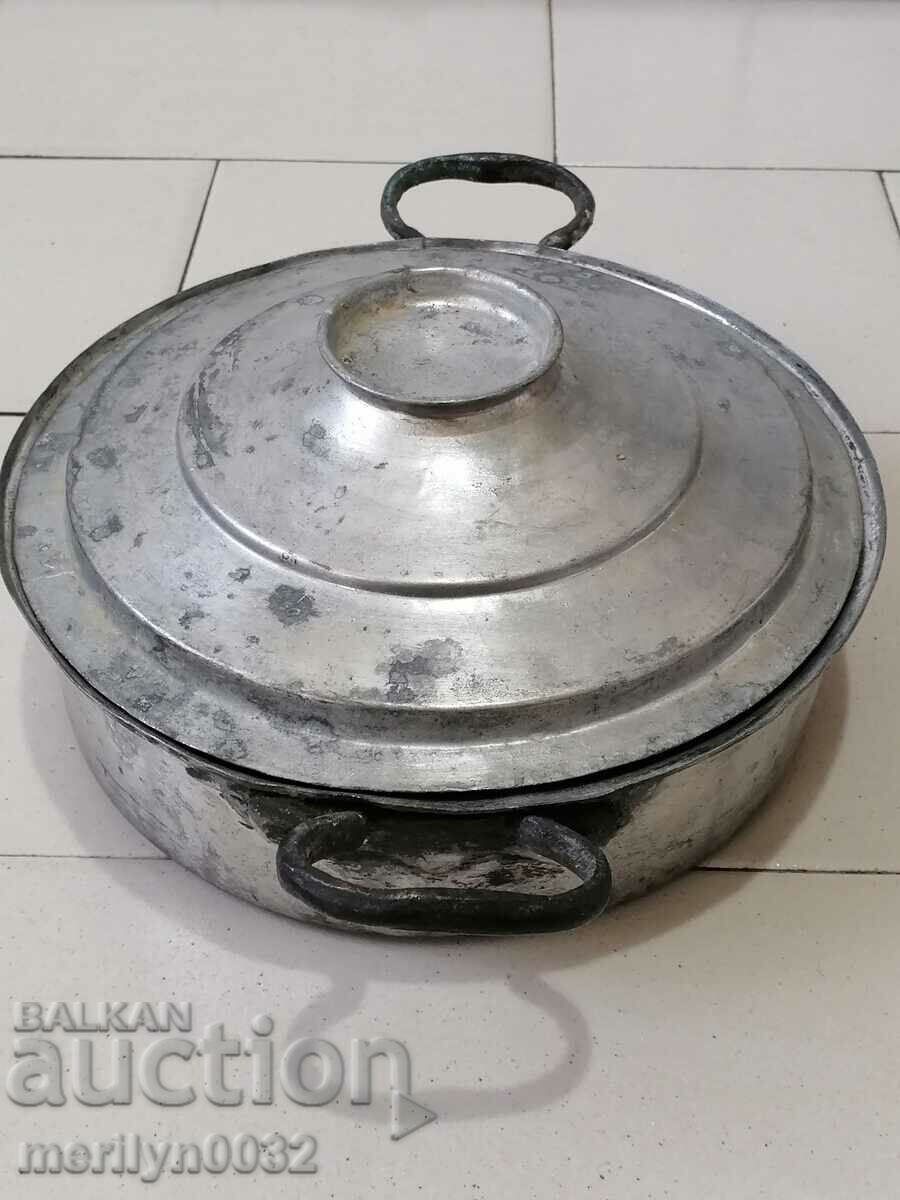 Auction Tinned copper kadaifnik pot copper vessel pan Auction Tinned copper kadaifnik pot copper vessel pan