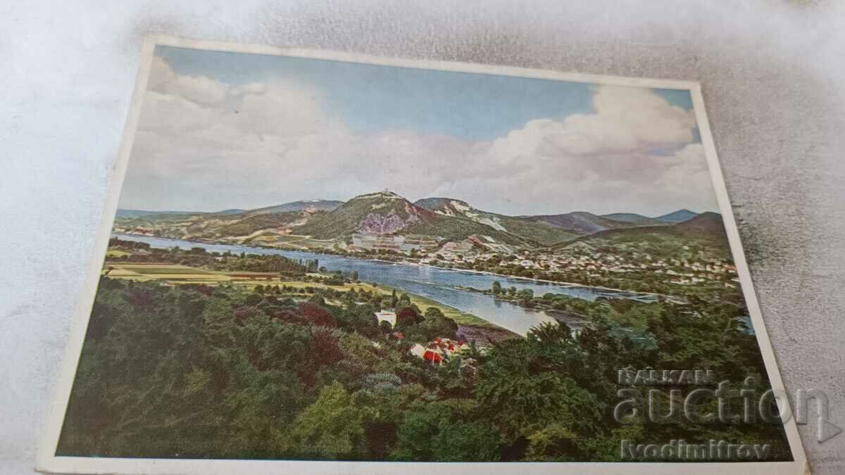 Postcard Blick auf Rhein und Siebengebirge