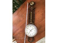 CLOCK HYMOGOMETER AND THERMOMETER - WORKING