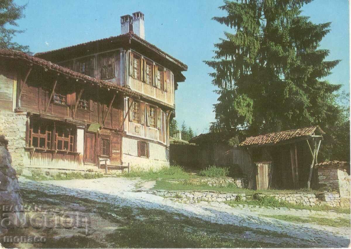 Carte poștală veche - Koprivshtitsa, casa Hadji Ivanchova