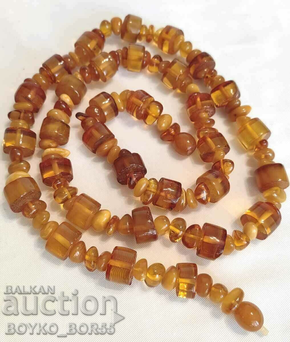 Original Russian Soc USSR Amber Necklace Gerdan Necklace - 6 Original Russian Soc USSR Amber Necklace Gerdan Necklace - 6