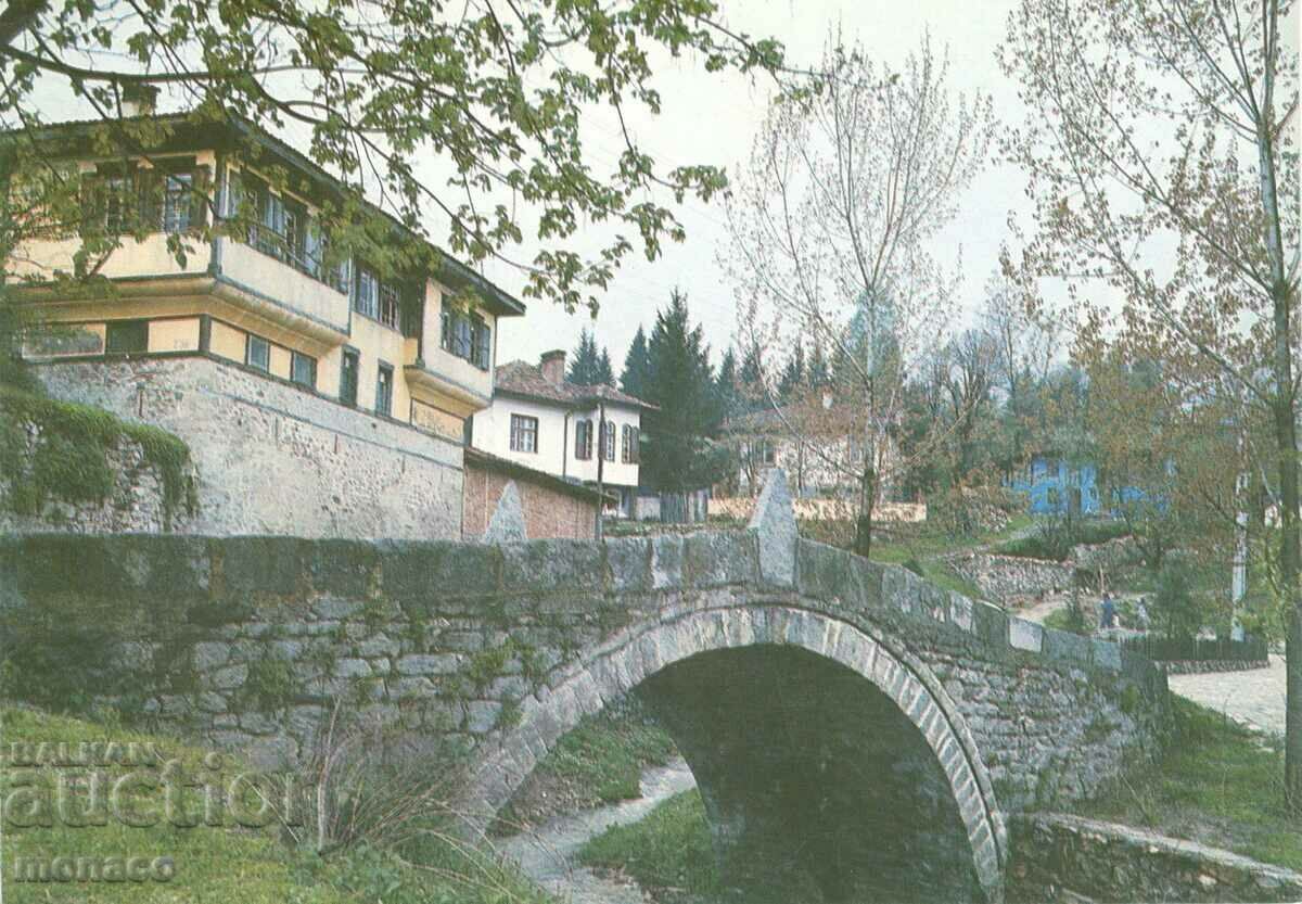 Carte poștală veche - Koprivshtitsa, Podul „Prima pușcă”