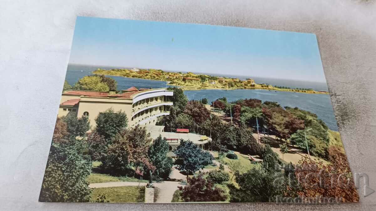 Пощенска картичка Несебър Общ изглед 1962