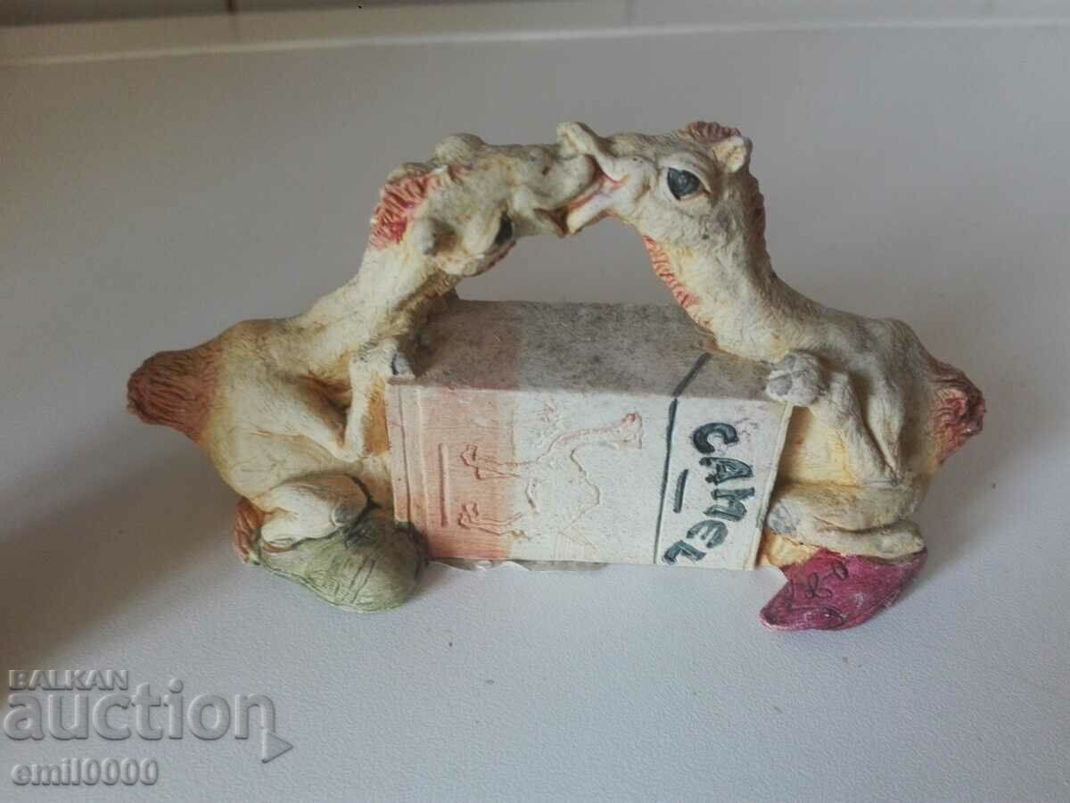 Two plaster camel figurines. with price 9.99 BGN | € 5.11 Two plaster camel figurines. with price 9.99 BGN | € 5.11