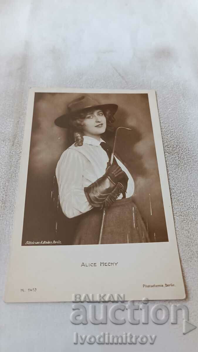 Carte poștală Alice Hechy 1925
