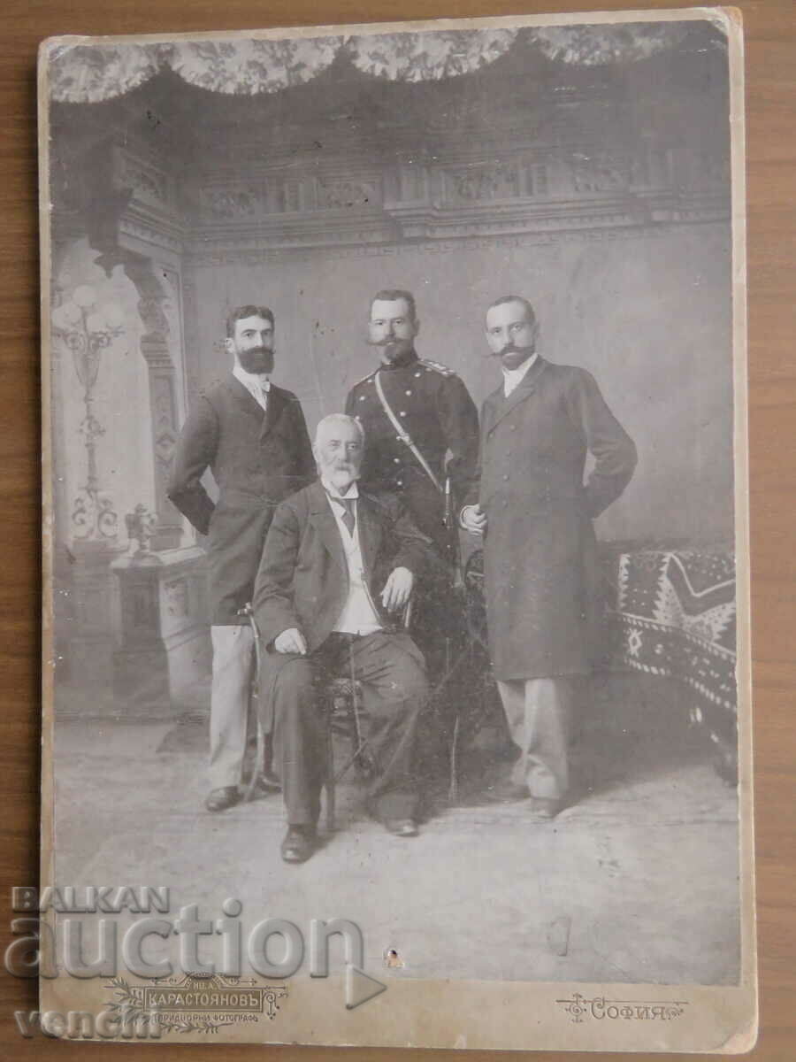 OLD PHOTO - CARDBOARD - PHOTO KARASTOYANOV - SOFIA - LARGE OLD PHOTO - CARDBOARD - PHOTO KARASTOYANOV - SOFIA - LARGE