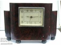 DESK CLOCK WITH ALARM CLOCK PURSE + 5 OLD COINS