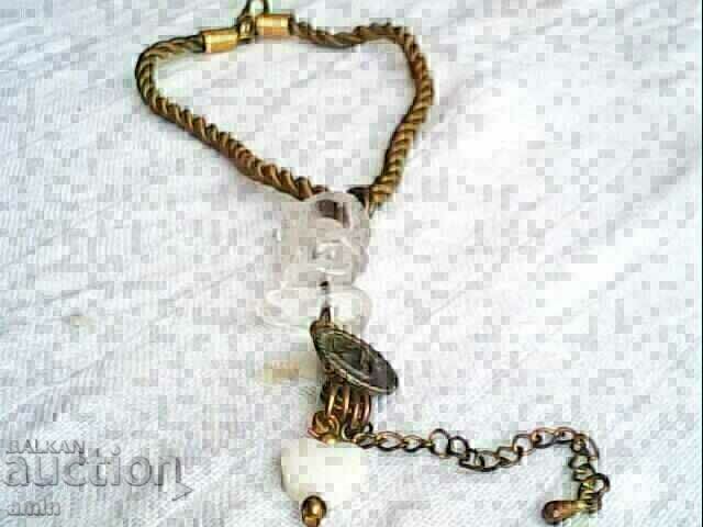 beautiful glass crystal necklace - 5