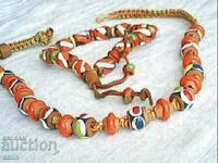 ceramic necklace and bracelet