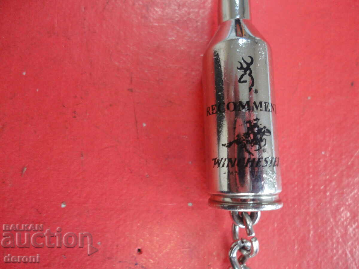 Auction Great key ring with Winchester cartridge Auction Great key ring with Winchester cartridge