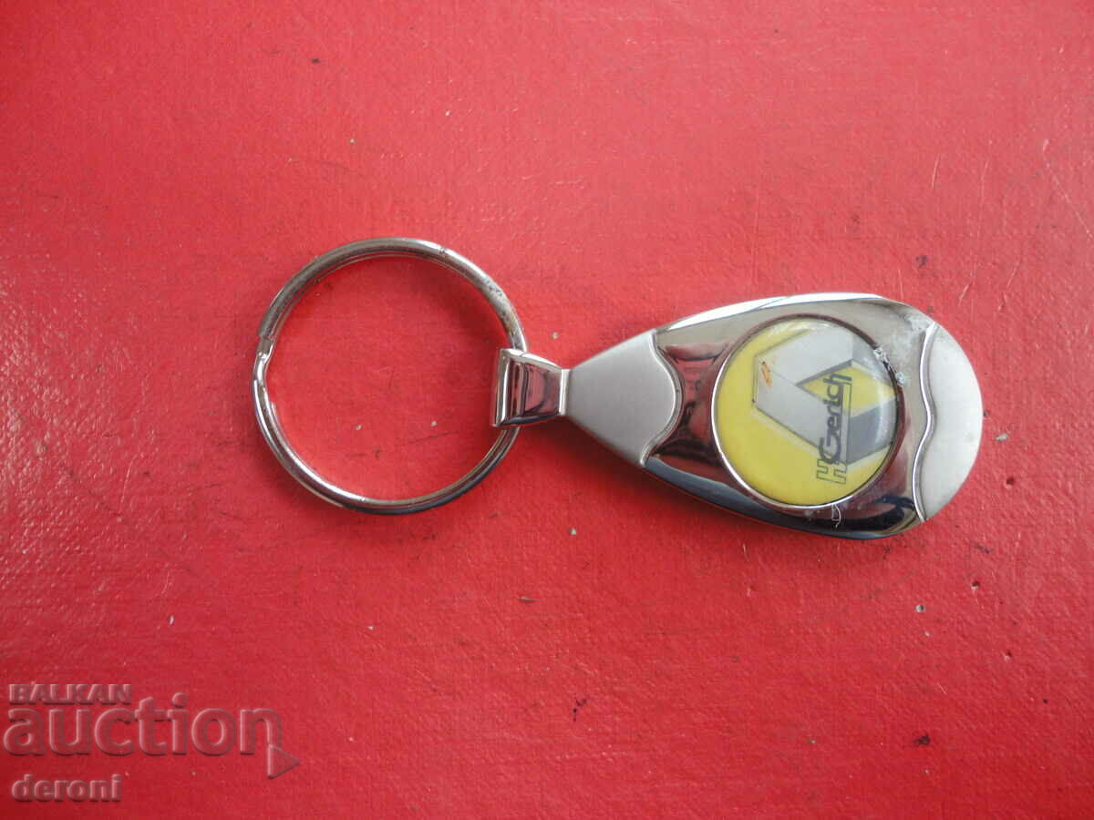 Auction Steel and enamel key ring Auction Steel and enamel key ring