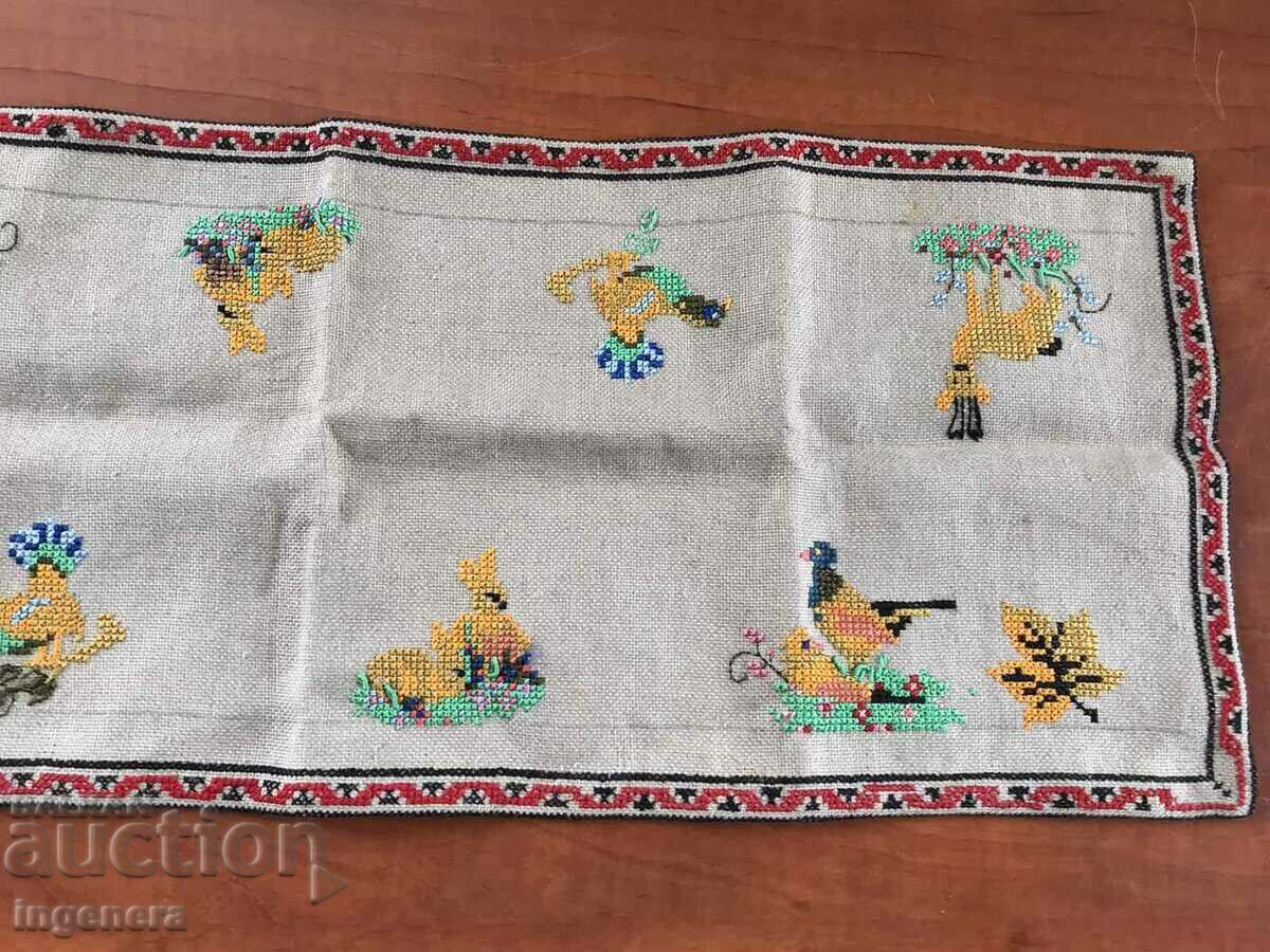 Delivery of HAND EMBROIDERY PANAMA LINEN CHECK BLANKET NEW