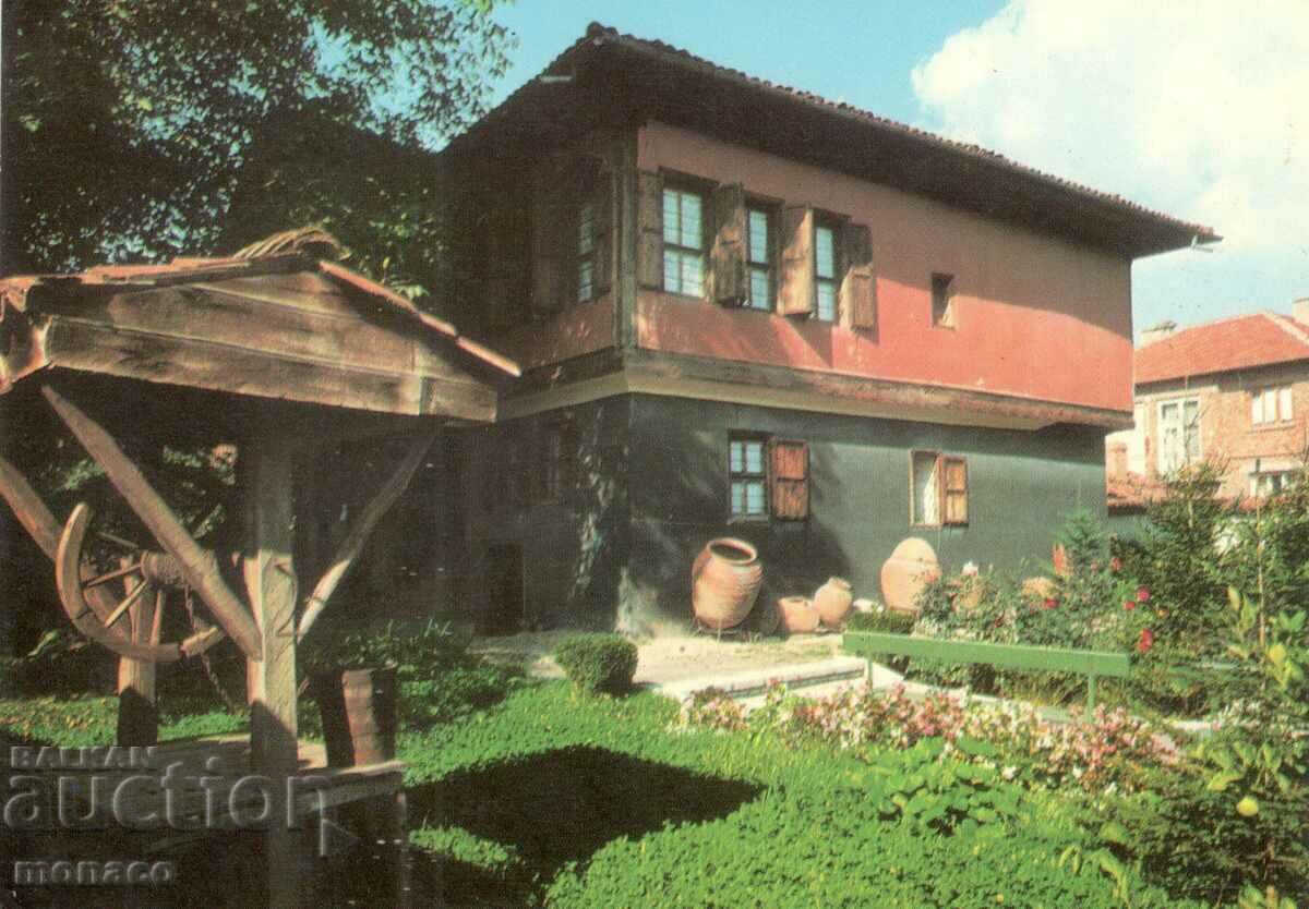 Old postcard - Panagyurishte, Dudekova house