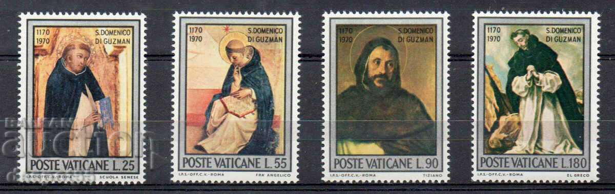 1971. Vaticanul. 800 de ani de la nașterea Sfântului Dominic.