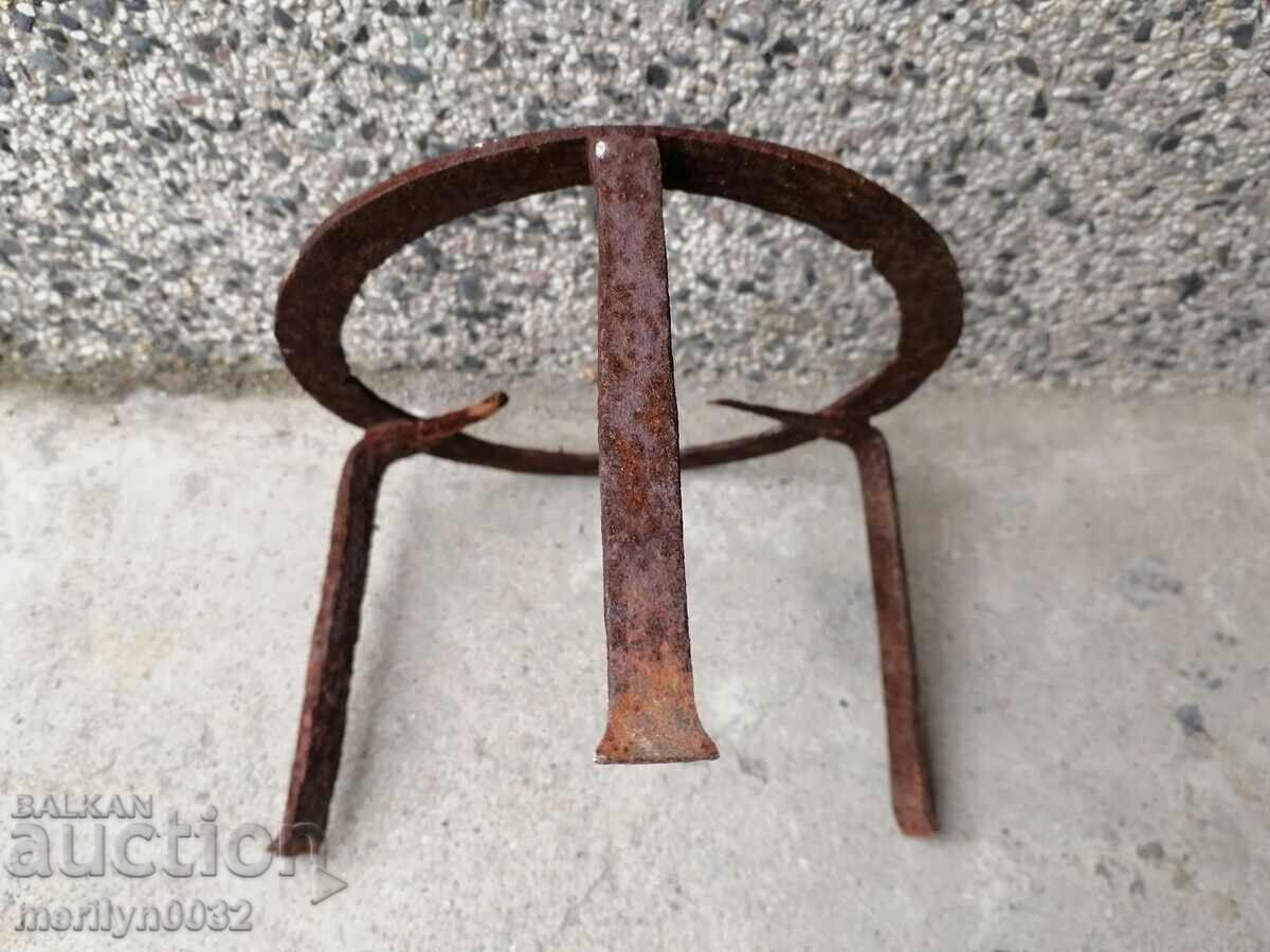 An old forged sack, fireplace, grill, wrought iron - 5