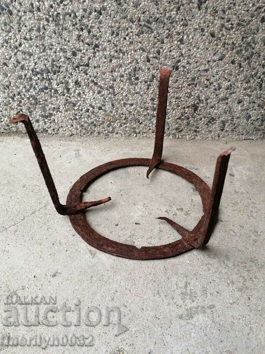 An old forged sack, fireplace, grill, wrought iron - 6