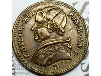 2,5 скудо Ватикан Пий VI копия от месинг за рядка монета