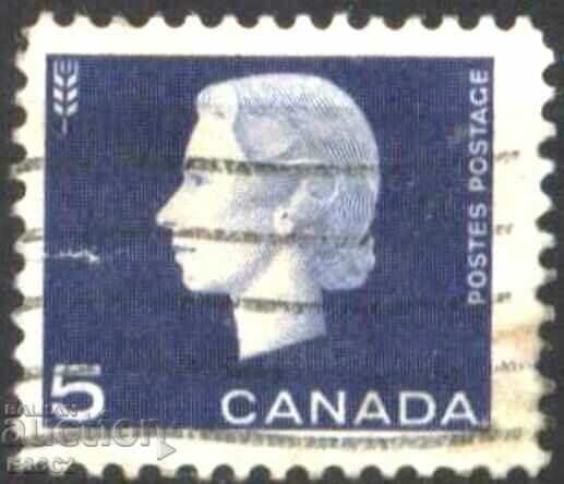 Stamped Queen Elizabeth II 1962 of Canada