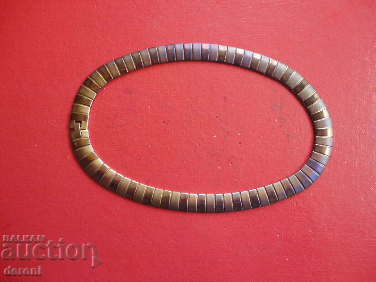 Awesome bronze choker necklace - 6