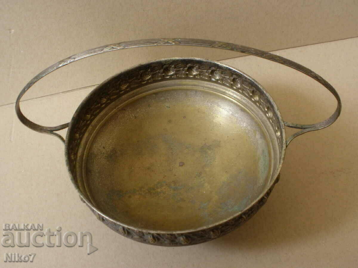 Old metal basket (fruit bowl, candy bowl). - 5