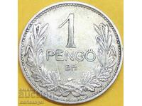 Hungary 1938 1 pengo silver