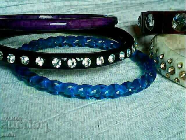 πολλά όμορφα βραχιόλια με κρύσταλλα και συμπαγείς μπάλες 15 mm - 6 πολλά όμορφα βραχιόλια με κρύσταλλα και συμπαγείς μπάλες 15 mm - 6