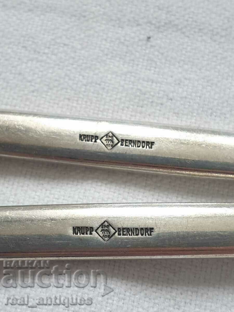 Silver plated dessert utensils - 5 Silver plated dessert utensils - 5