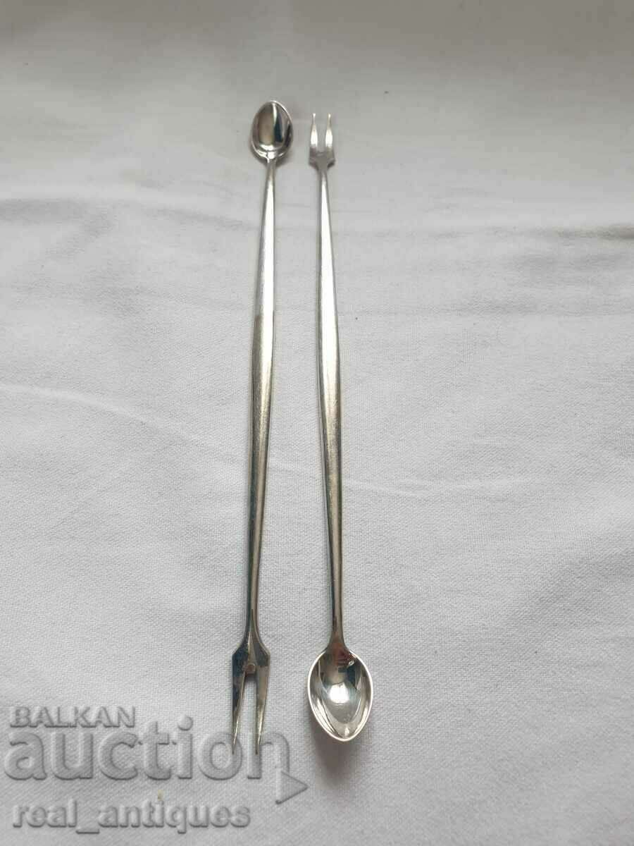 Silver plated dessert utensils Silver plated dessert utensils