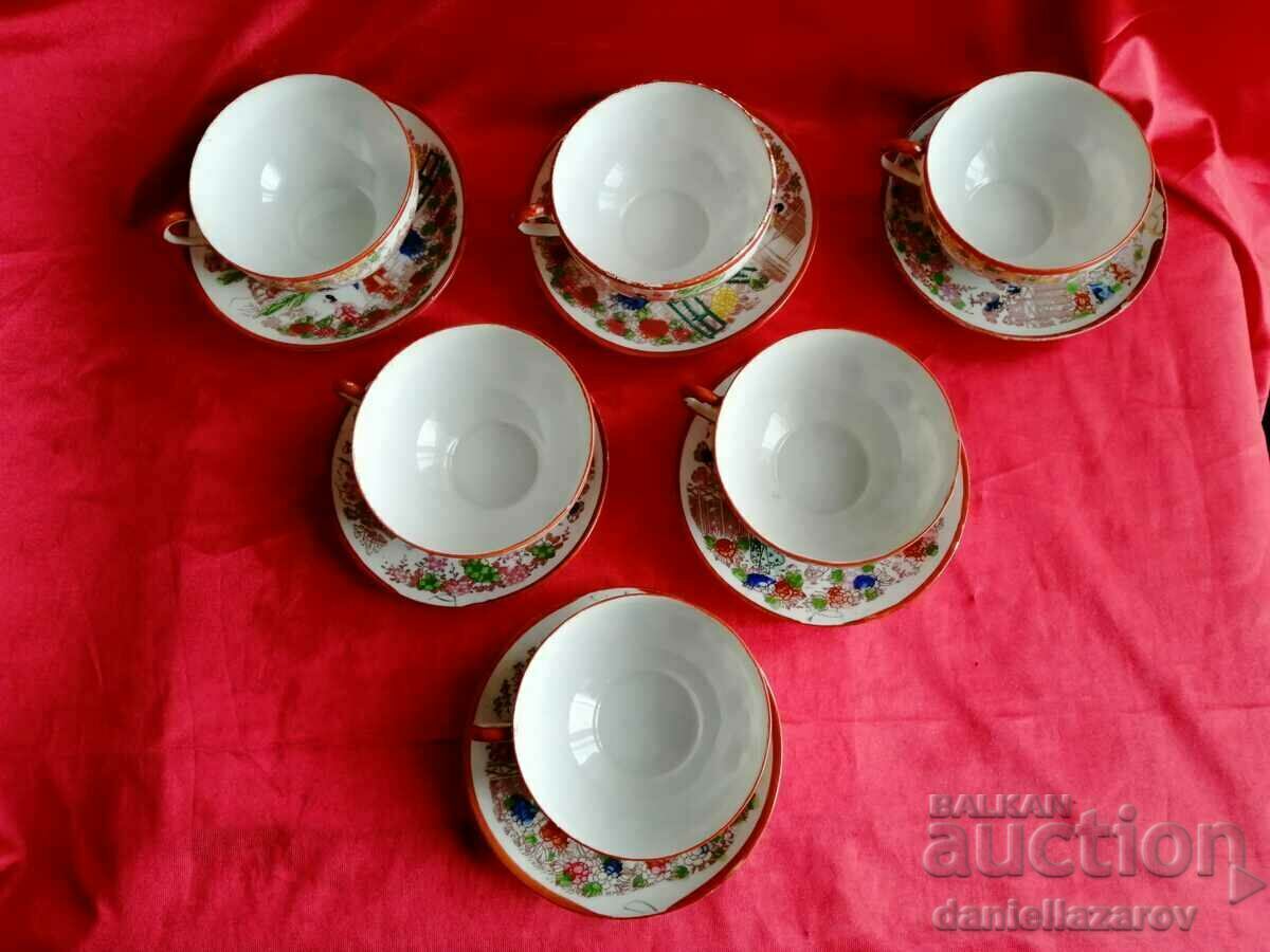 Old Service Fine CHINESE MEIJI Bone Porcelain - 5