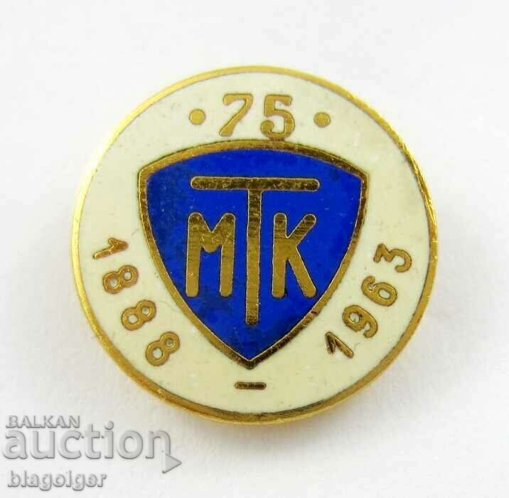 Delivery of HUNGARIAN FOOTBALL BADGE-MTK BUDAPEST-ANNIVERSARY Delivery of HUNGARIAN FOOTBALL BADGE-MTK BUDAPEST-ANNIVERSARY