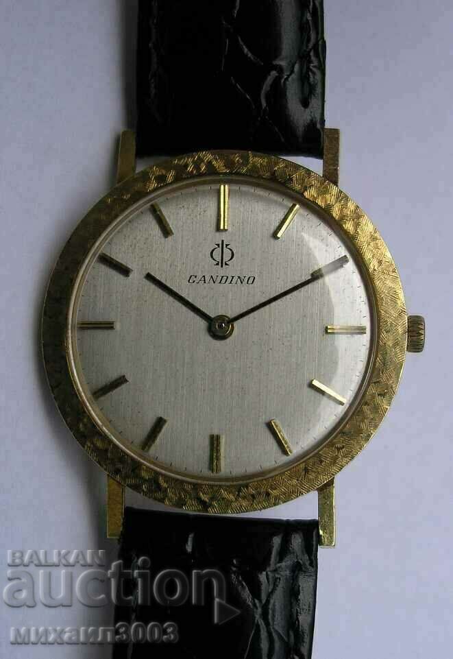 CANDINO MEN'S 18K GOLD SWISS WATCH CANDINO MEN'S 18K GOLD SWISS WATCH