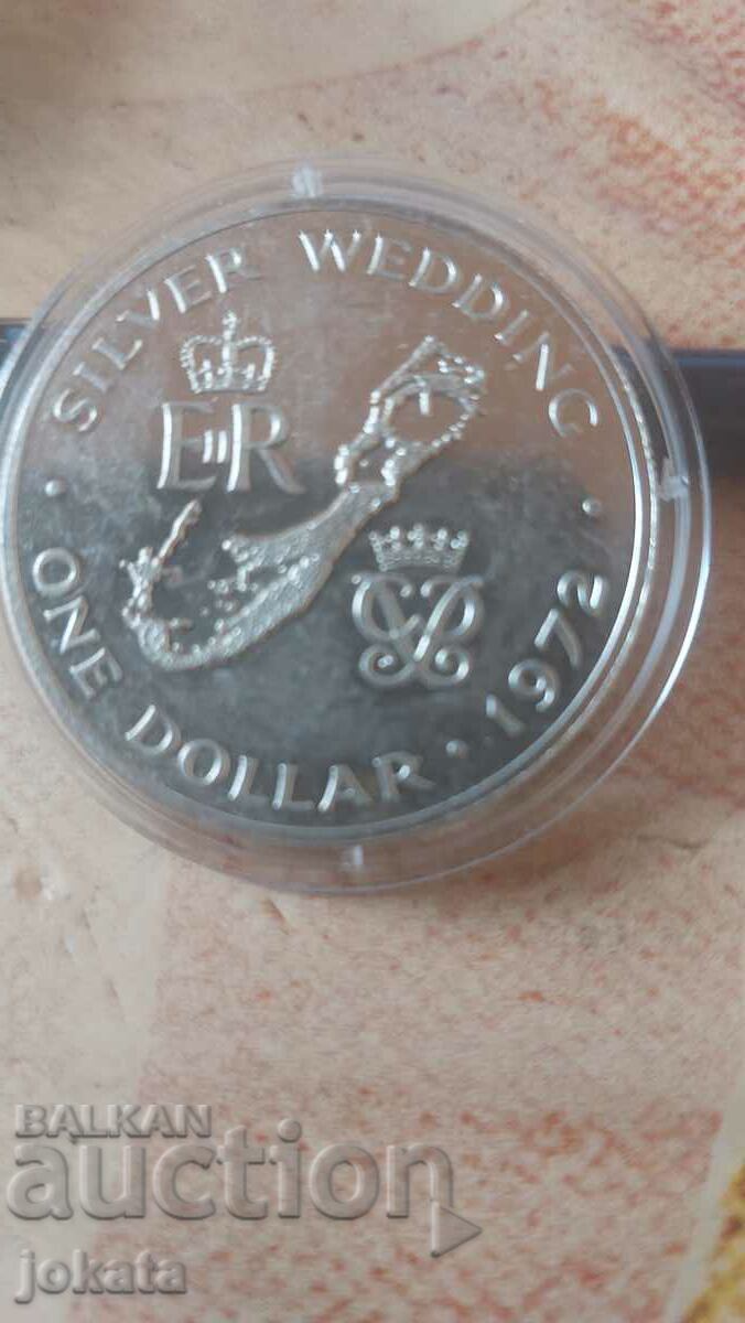 1 долар Бермуда  сребро