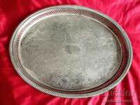 Large Old English SILVER Platter, Tray