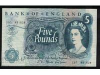 Anglia 5 Lire 1967 J.S. F forde Pick 375b Ref 1528 aUnc