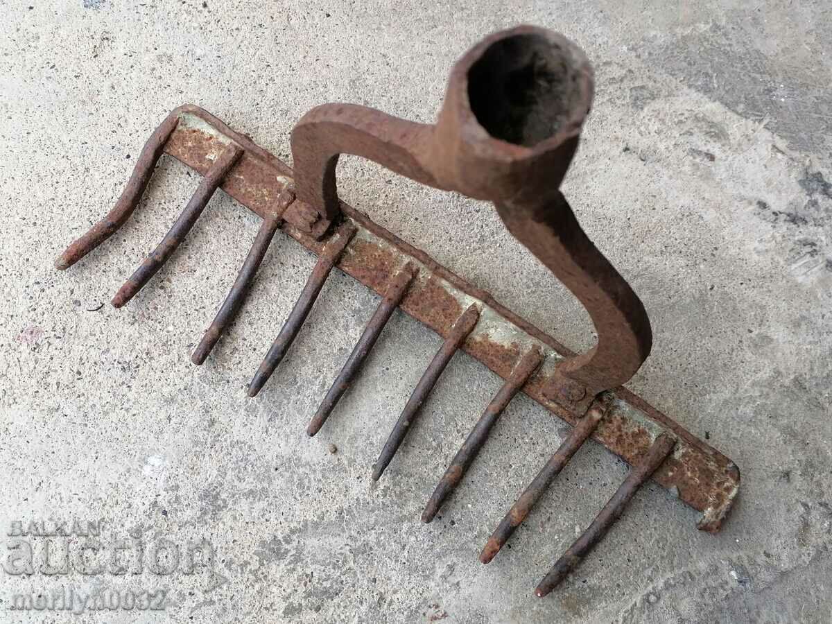 Χειροποίητη σφυρήλατη γκράπα, σφυρήλατο σίδερο, εργαλείο - 6