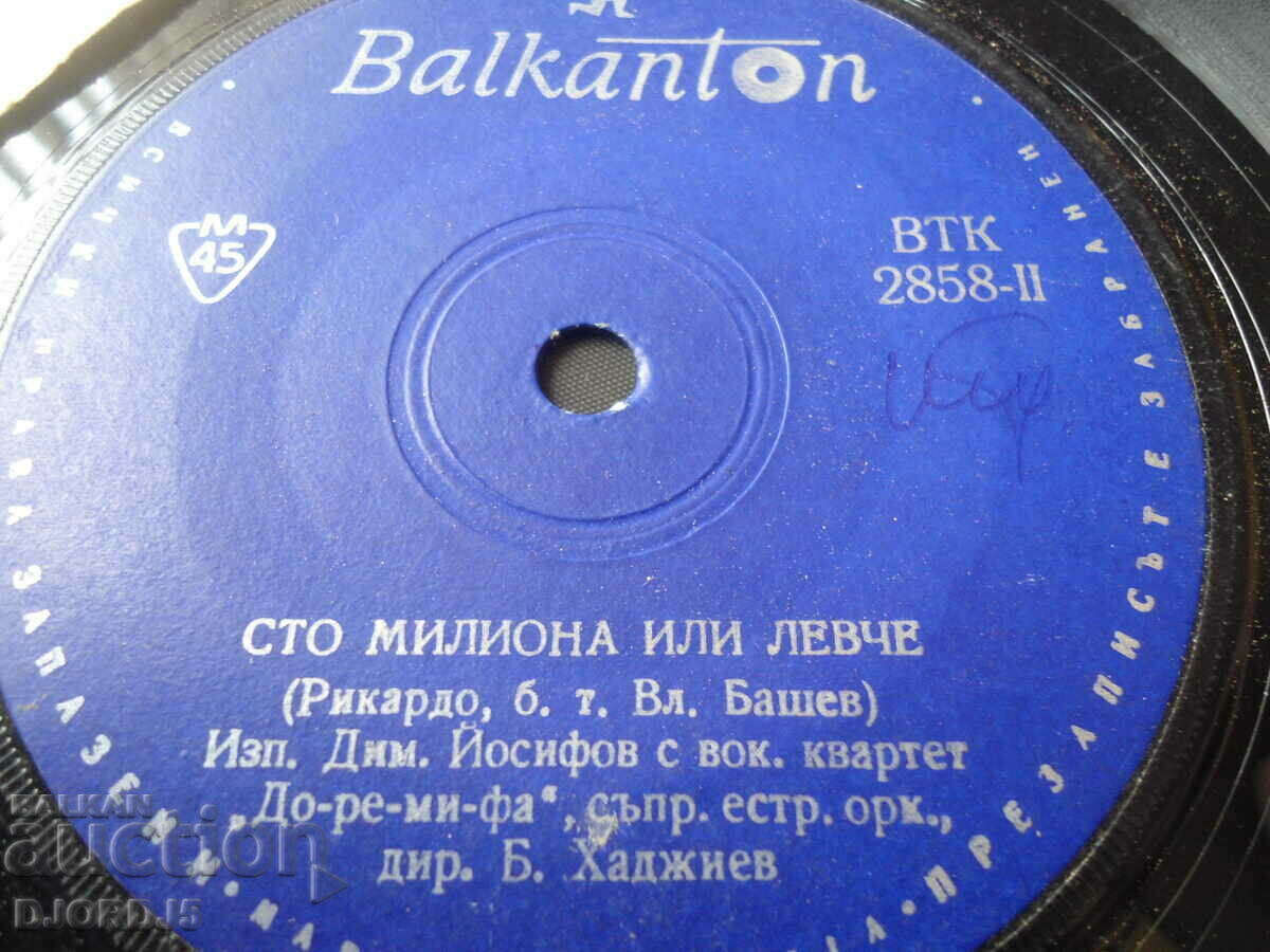 Crazy heart, DO-RE-MI-FA, VTK 2858, gramophone record, small with price 2.00 BGN | € 1.02 Crazy heart, DO-RE-MI-FA, VTK 2858, gramophone record, small with price 2.00 BGN | € 1.02