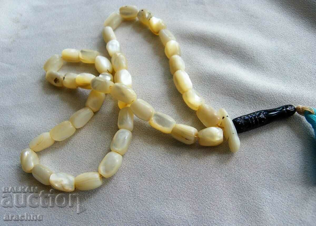 Old mother of pearl rosary with price 160.00 BGN | € 81.81 Old mother of pearl rosary with price 160.00 BGN | € 81.81