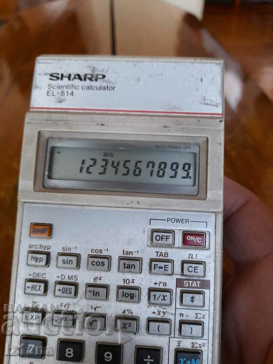 Стар калкулатор Sharp EL-614