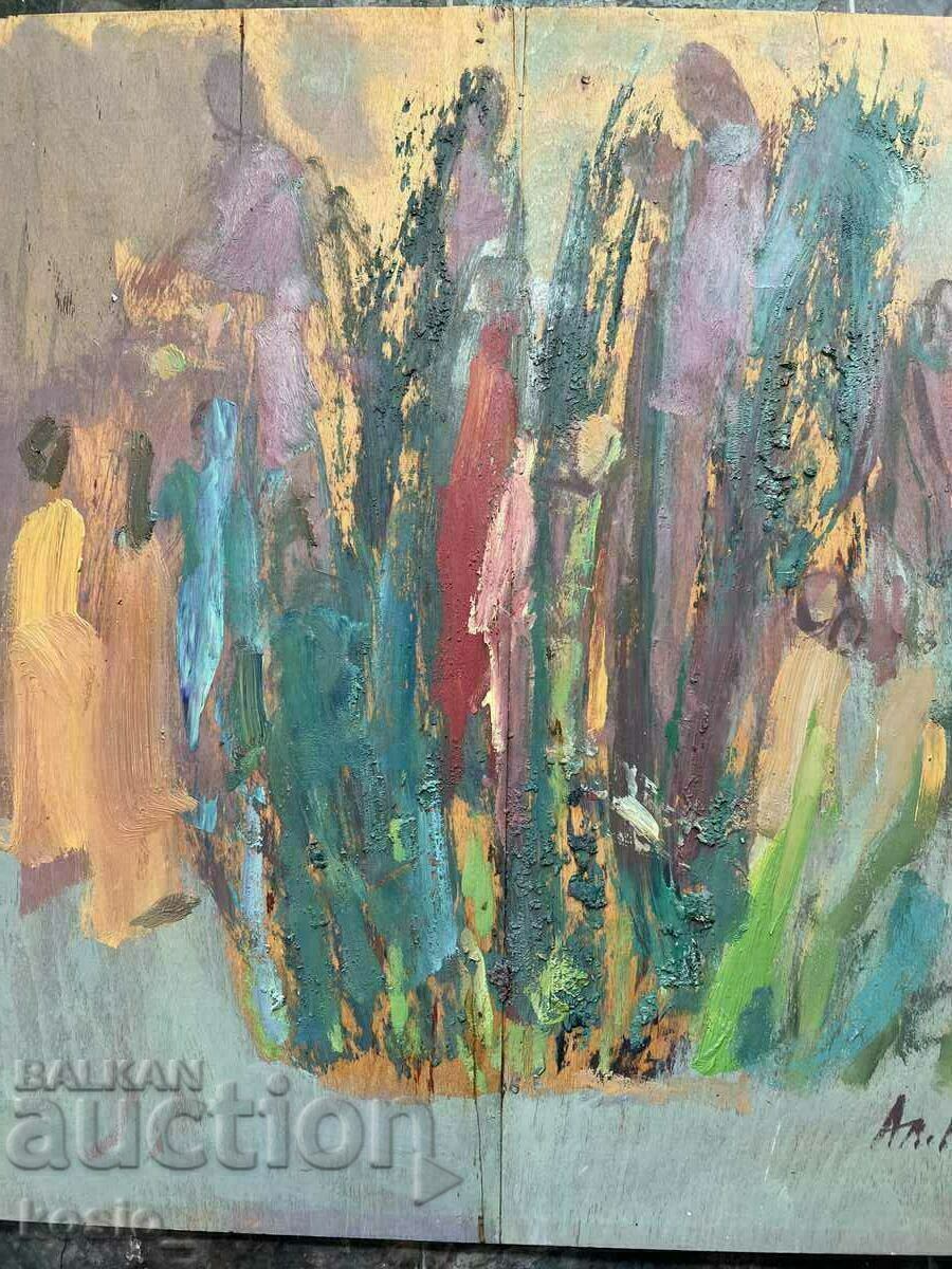 Auction Oil painting Al. Alexandrov Auction Oil painting Al. Alexandrov